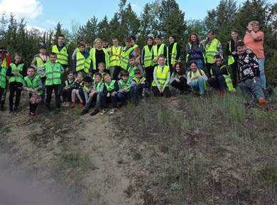 Tavaszi zöldítés az iskolában